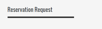 Reservation request